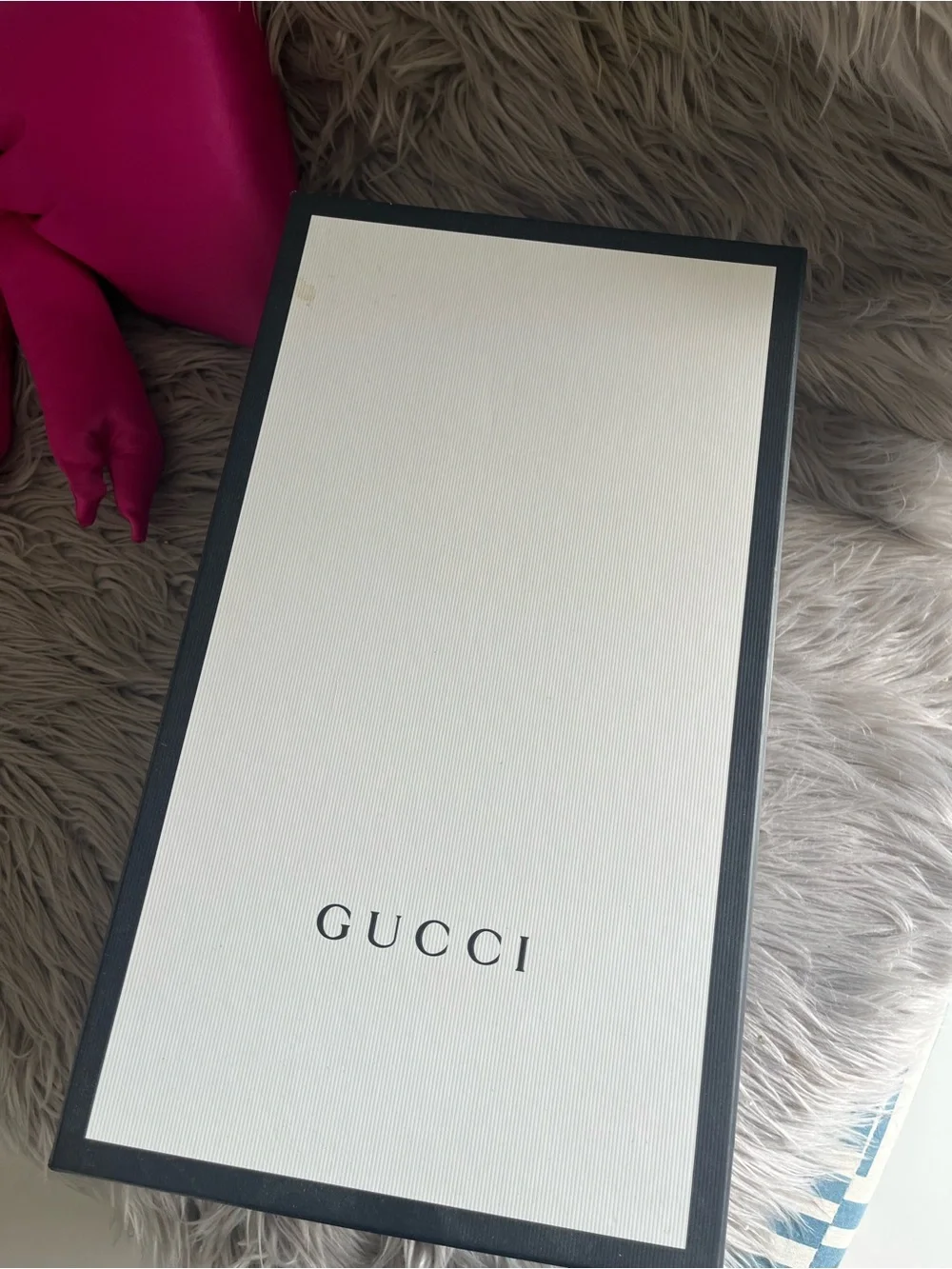 Gucci White Satin Dust Bag